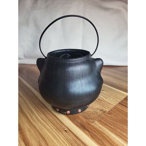 Vintage Black Cat Halloween Candy Bucket General Foam Plastics ALTERED! Trick Or - Picture 3 of 6